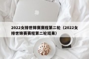 2022女排世锦赛赛程第二轮（2022女排世锦赛赛程第二轮结果）